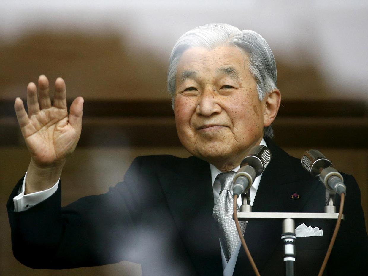 Japan's emperor speaks to public in remarks suggesting he wants to abdicate
