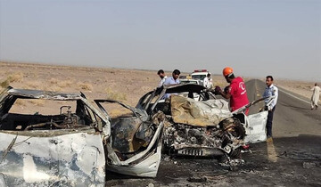حادثه مرگبار برای دو خودرو حامل زائران ایرانی / ۱۰ نفر جان باختند