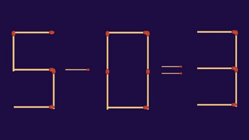 تست هوش؛ چطور با اضافه کردن ۲ چوب کبریت این معادله را می‌توان حل کرد؟