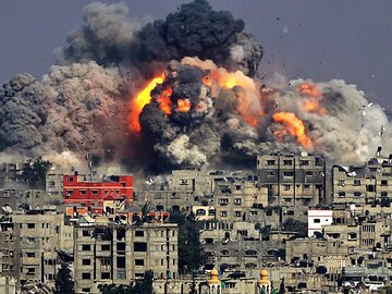 حمله گسترده فلسطینی‌ها به اسرائیل با ۲۵۰۰ موشک + فیلم