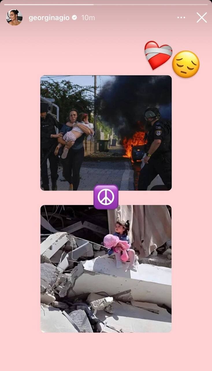 استوری نامزد رونالدو برای جنگ فلسطین با دو تصویر تلخ