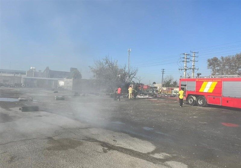 پای یک نفر پس انفجار محمدشهر در میدان ترهبار قطع شد