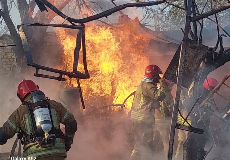 پای یک نفر پس انفجار محمدشهر در میدان ترهبار قطع شد