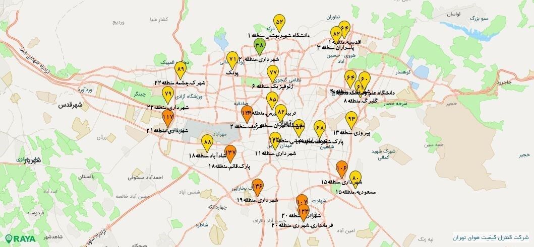 هوای تهران امروز چطور است؟