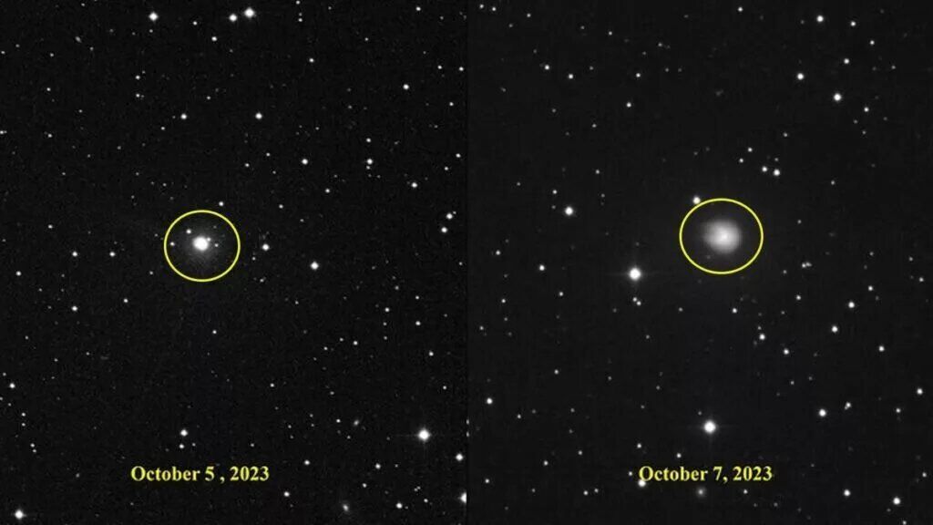 حرکت ستاره دنباله‌دار غول‌پیکر به سمت زمین + عکس