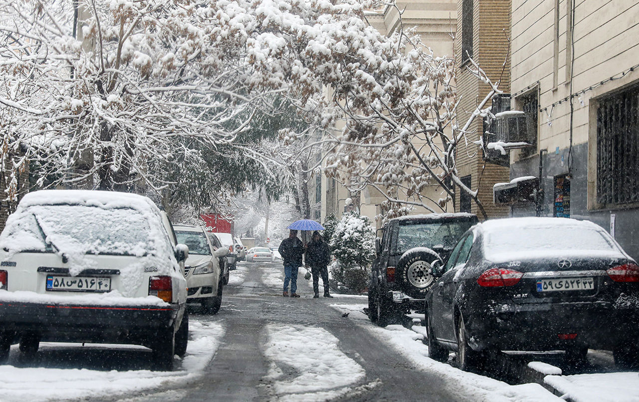 برف و کولاک در راه تهران!