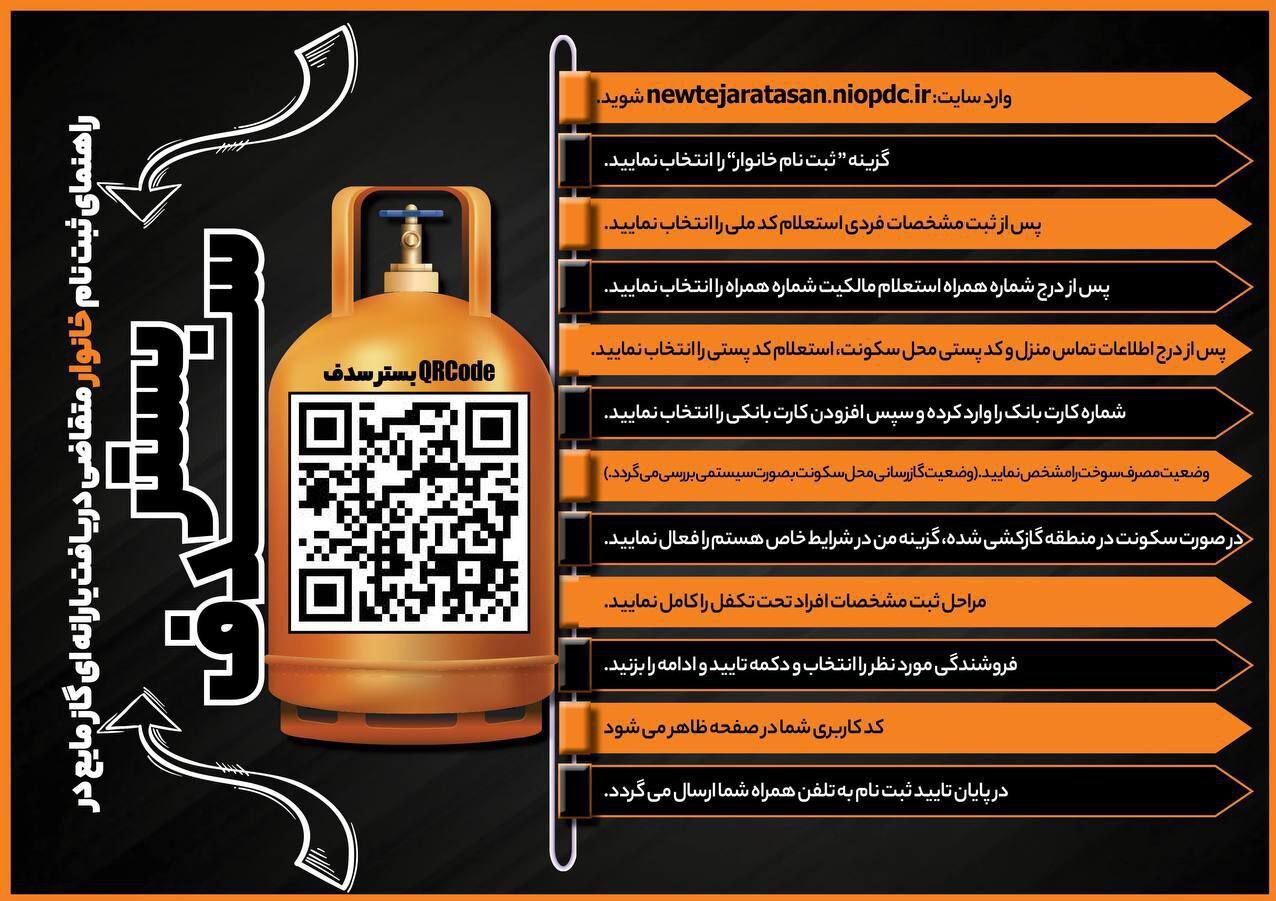 فوری؛ ثبتنام گاز مایع یارانهای آغاز شد + لینک