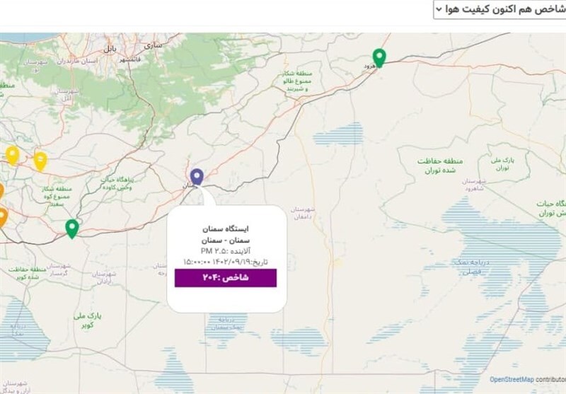 هوای سمنان بحرانی شد / فردا مدارس تعطیل است؟