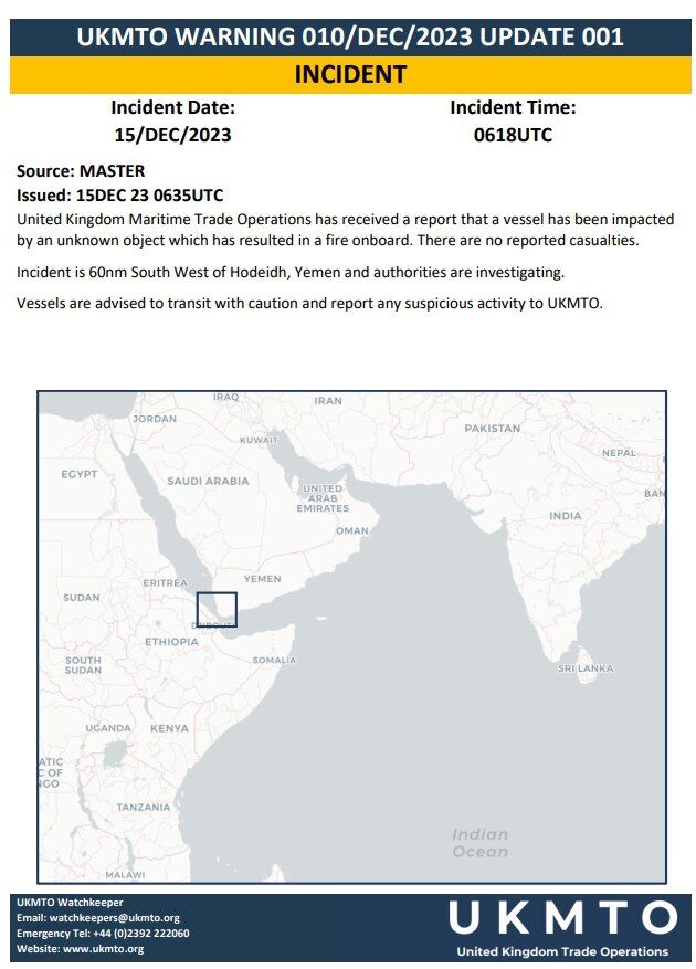 اصابت موشک به یک کشتی در دریای سرخ / در باب المندب چه خبر است؟
