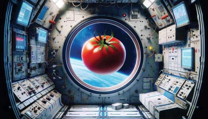در فضا گوجه فرنگی پیدا شد! + فیلم ناسا