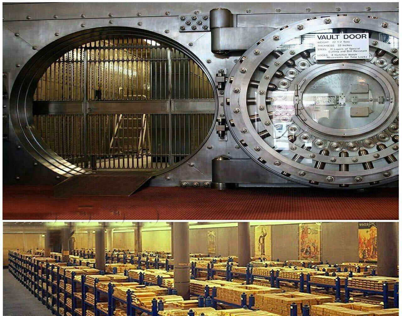 اینجا ۵۰۰۰ تن طلا نگهداری میشود! + عکس