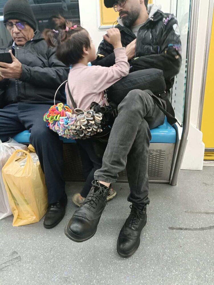 عکس جگرسوز از مترو تهران