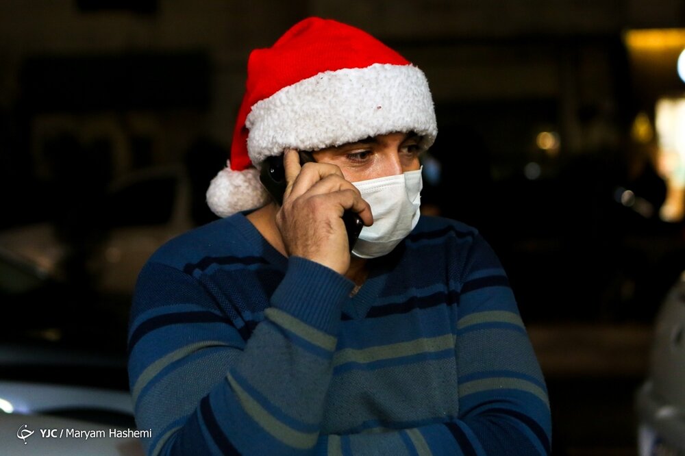 حال و هوای خیابانهای تهران در شب سال نو میلادی