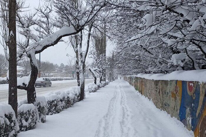 بارش برف زمستانی امروز در ایران + فیلم