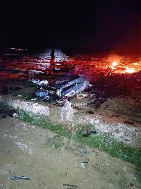 سقوط پهپاد آمریکایی در عراق + عکس