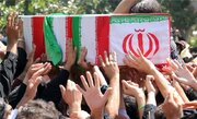 تشییع پیکر شهید حادثه تروریستی خاش در گلستان
