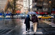 کیفیت هوای تهران در روز بارانی