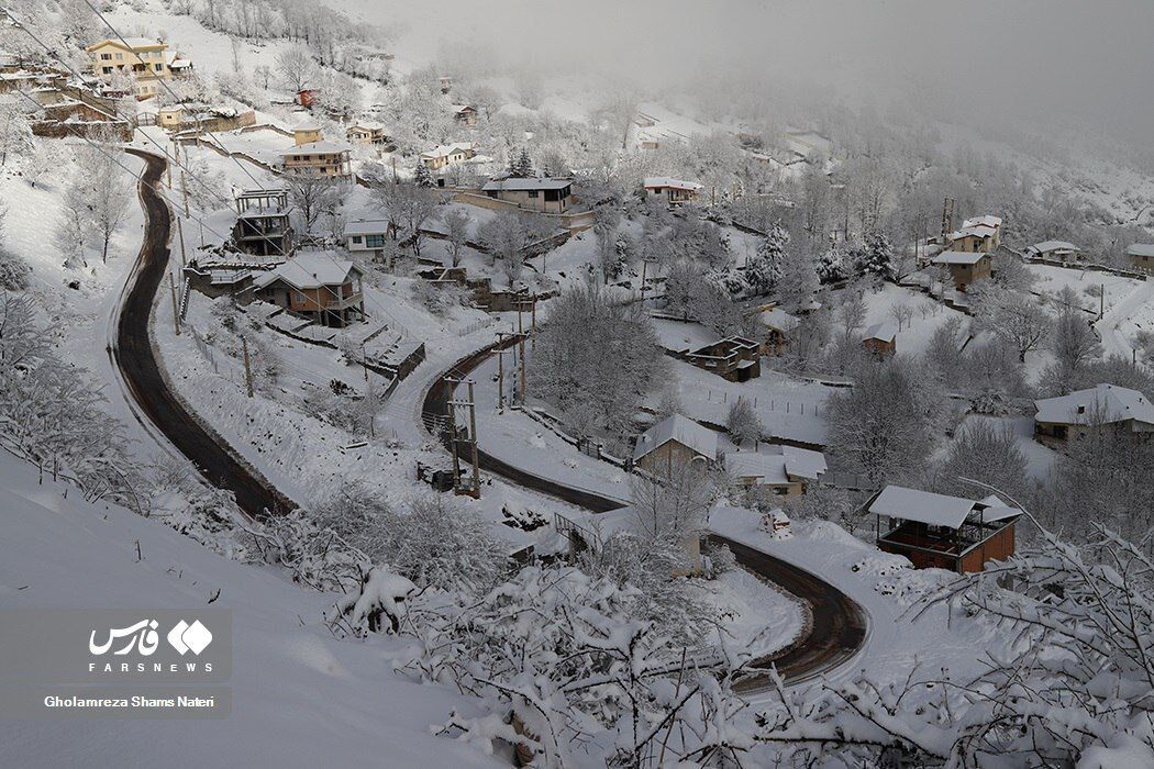 چهره برفی و زیبای کوهستان چالوس چهره برفی و زیبای کوهستان چالوس