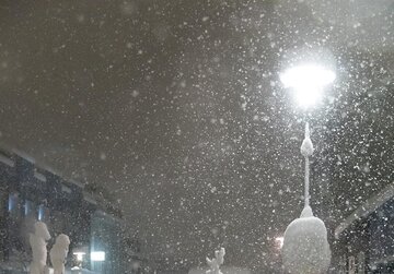 بارش برف در امارات همه جا را سفیدپوش کرد! + فیلم