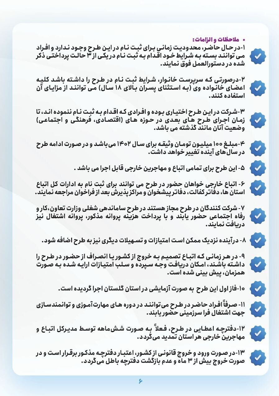 جزییات طرح سرمایه گذاری ۱۰۰ میلیون تومانی برای اتباع خارجی