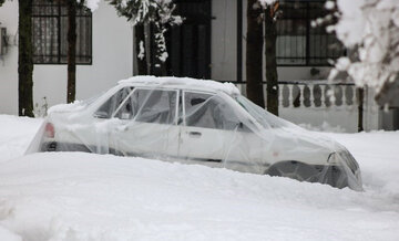 حجم برف در سوادکوه!