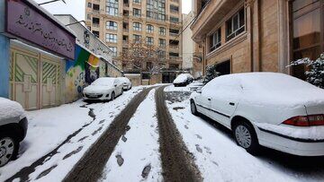 منظره باورنکردنی از برف تهران + عکس