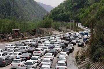 آخرین وضعیت ترافیک محور کندوان / تردد ۳۵ هزار خودرو