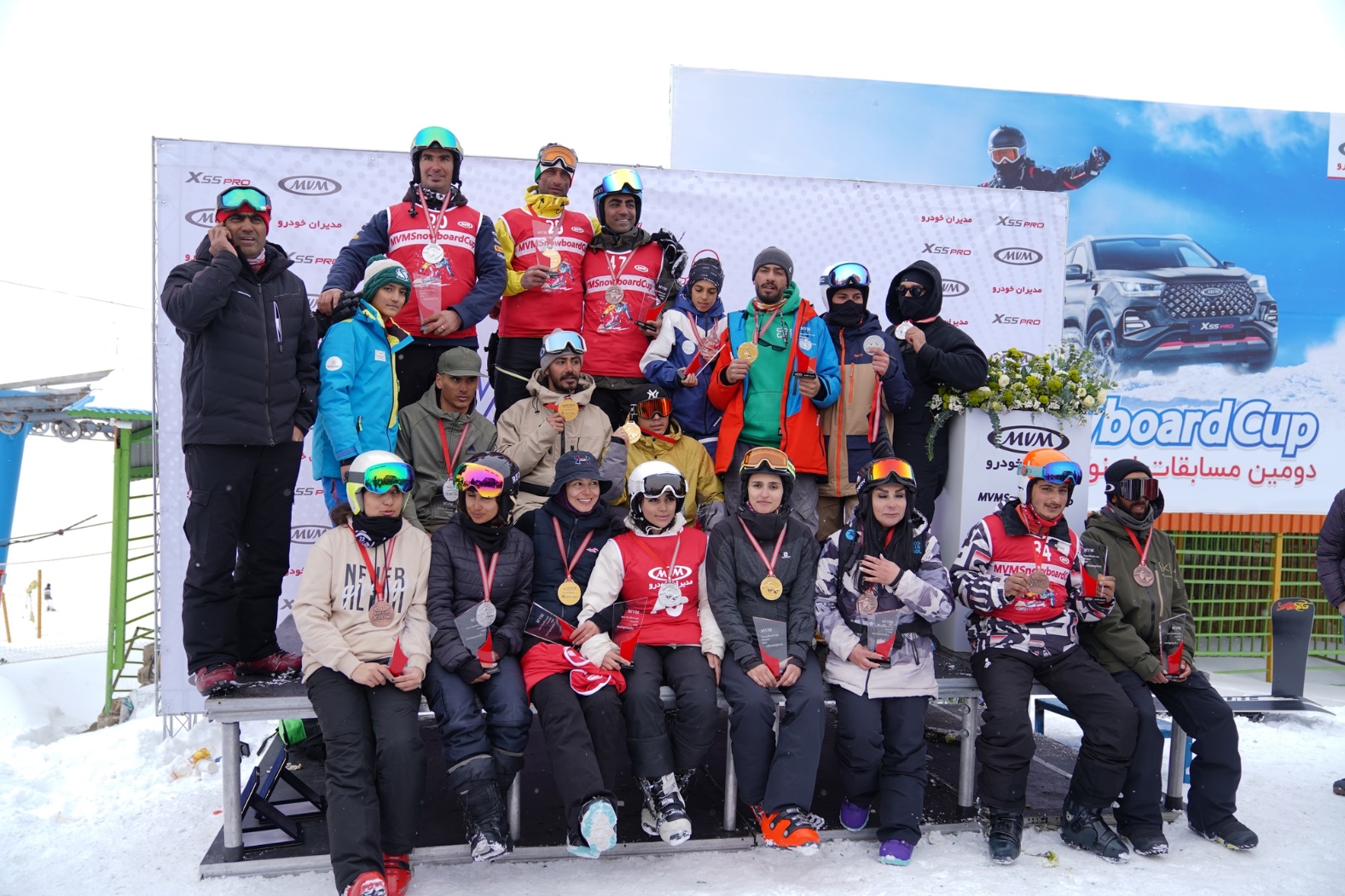 مسابقات اسنوبرد جام MVM برگزار شد؛ شور و هیجان در رقابتی نفسگیر