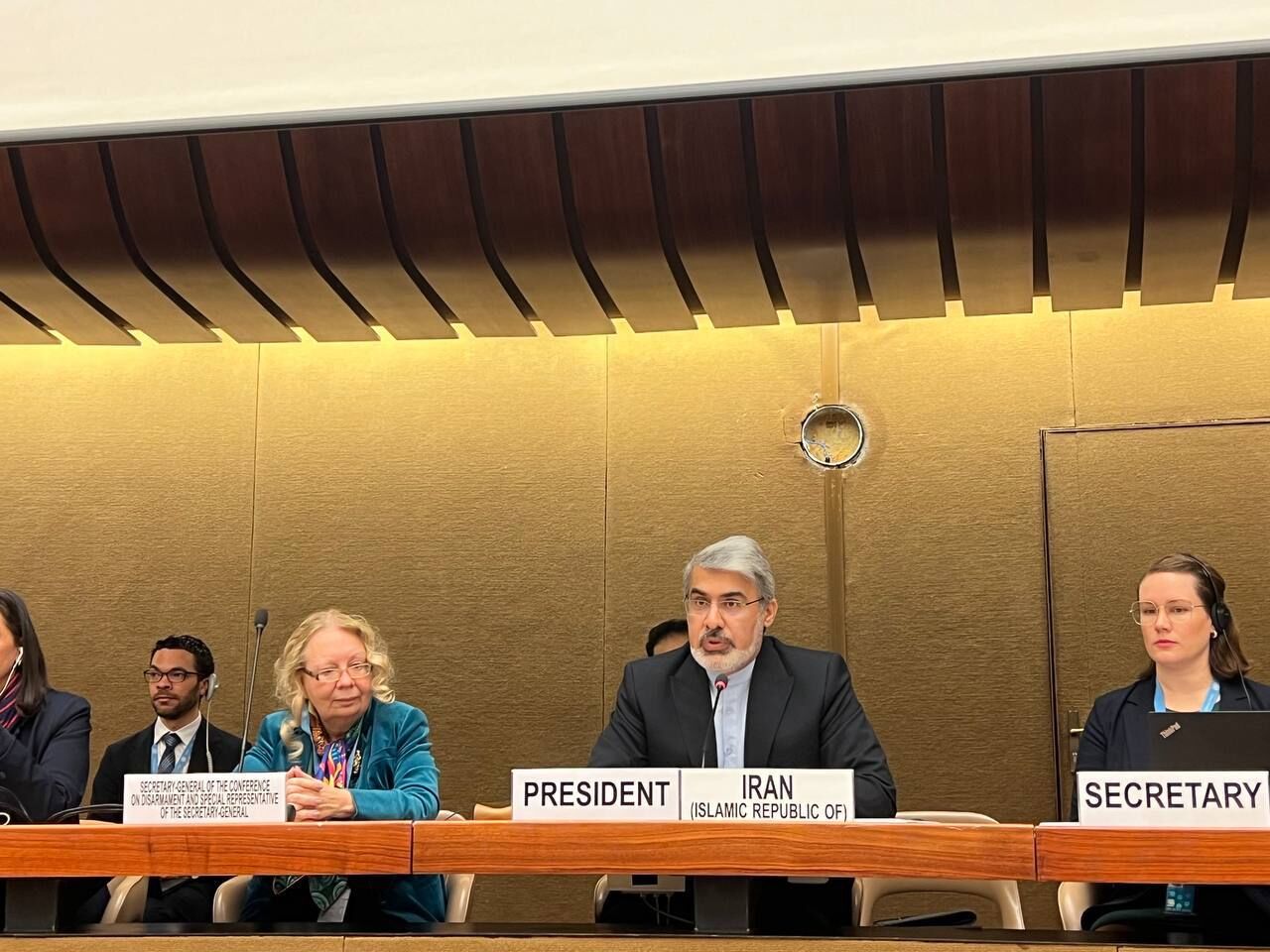 ایران رئیس کنفرانس خلع سلاح سازمان ملل شد