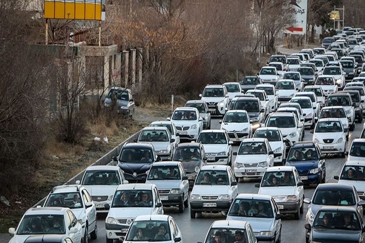 ترافیک سنگین در آزاد راه تهران شمال