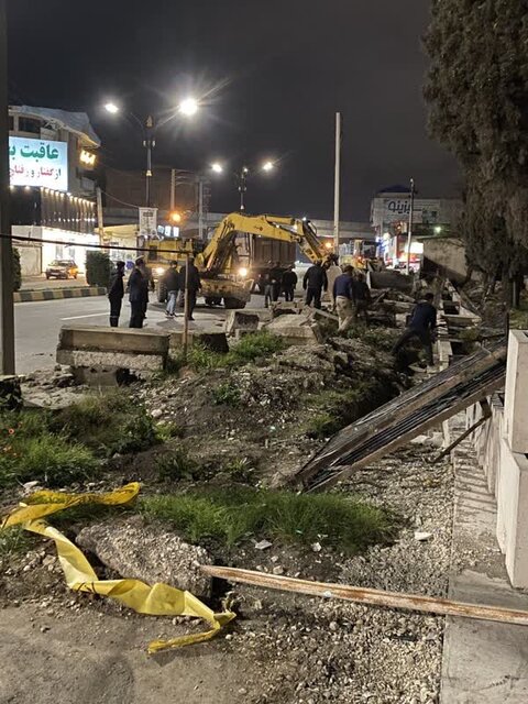 تخریب شبانه دیوار باغ گیاهشناسی در تعطیلات نوروز!