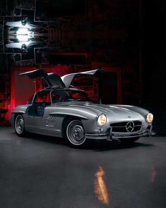 عکاسی از مرسدس بنز ۳۰۰SL Gullwing + عکس