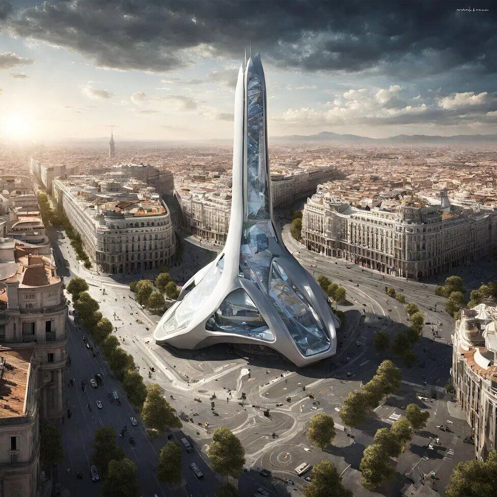 شهرها در آینده از دید هوشمصنوعی/ عکس