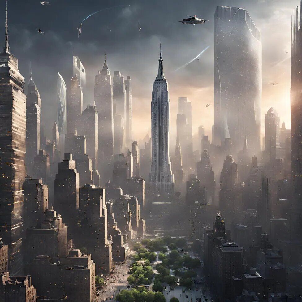 شهرها در آینده از دید هوشمصنوعی/ عکس