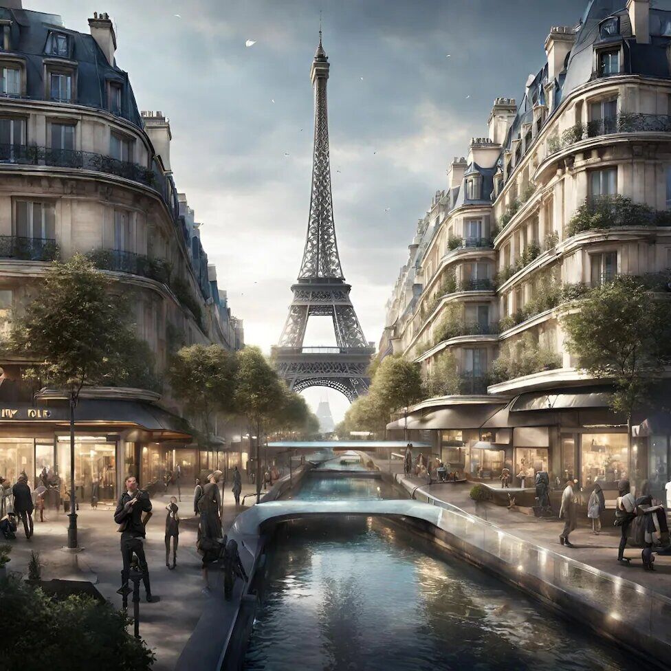 شهرها در آینده از دید هوشمصنوعی/ عکس