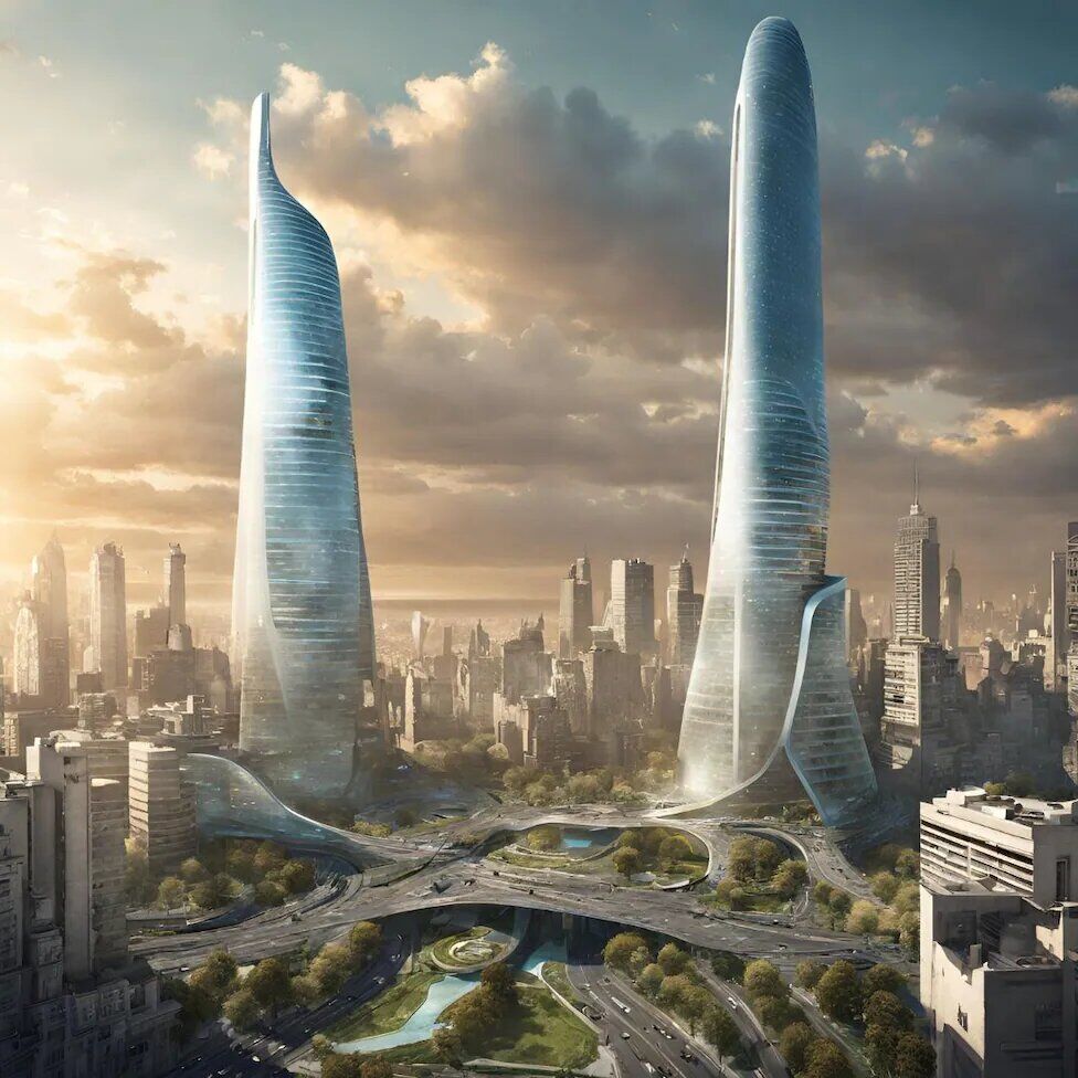 شهرها در آینده از دید هوشمصنوعی/ عکس