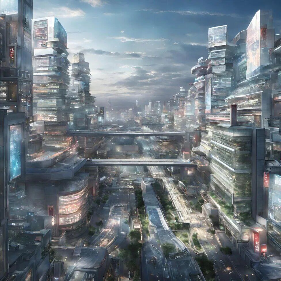 شهرها در آینده از دید هوش‌مصنوعی/ عکس