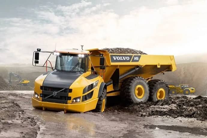 بزرگترین کامیون کمپرسی ولوو در ایران