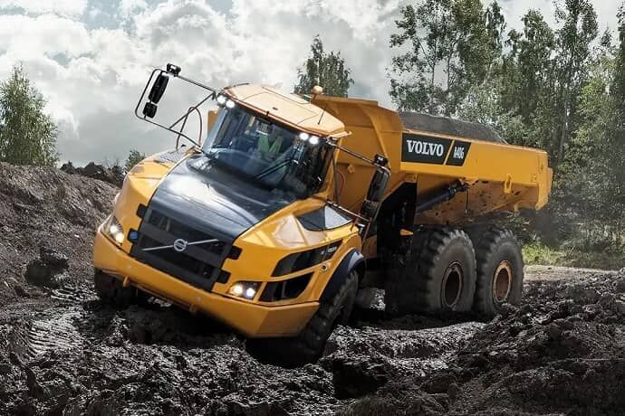 بزرگترین کامیون کمپرسی ولوو در ایران