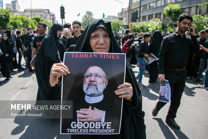 Funeral ceremony of martyr Raeisi in Mashhad