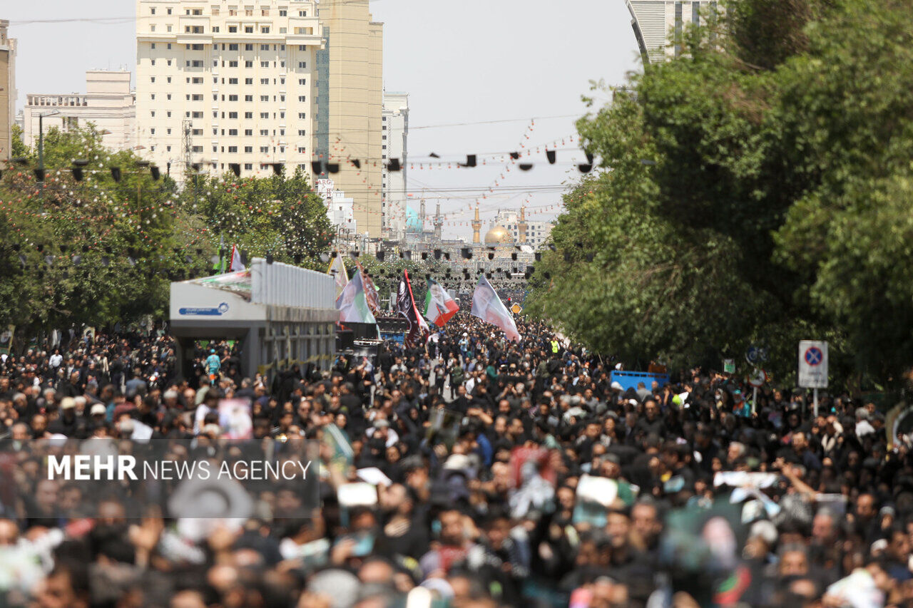 Funeral ceremony of martyr Raeisi in Mashhad Funeral ceremony of martyr Raeisi in Mashhad
