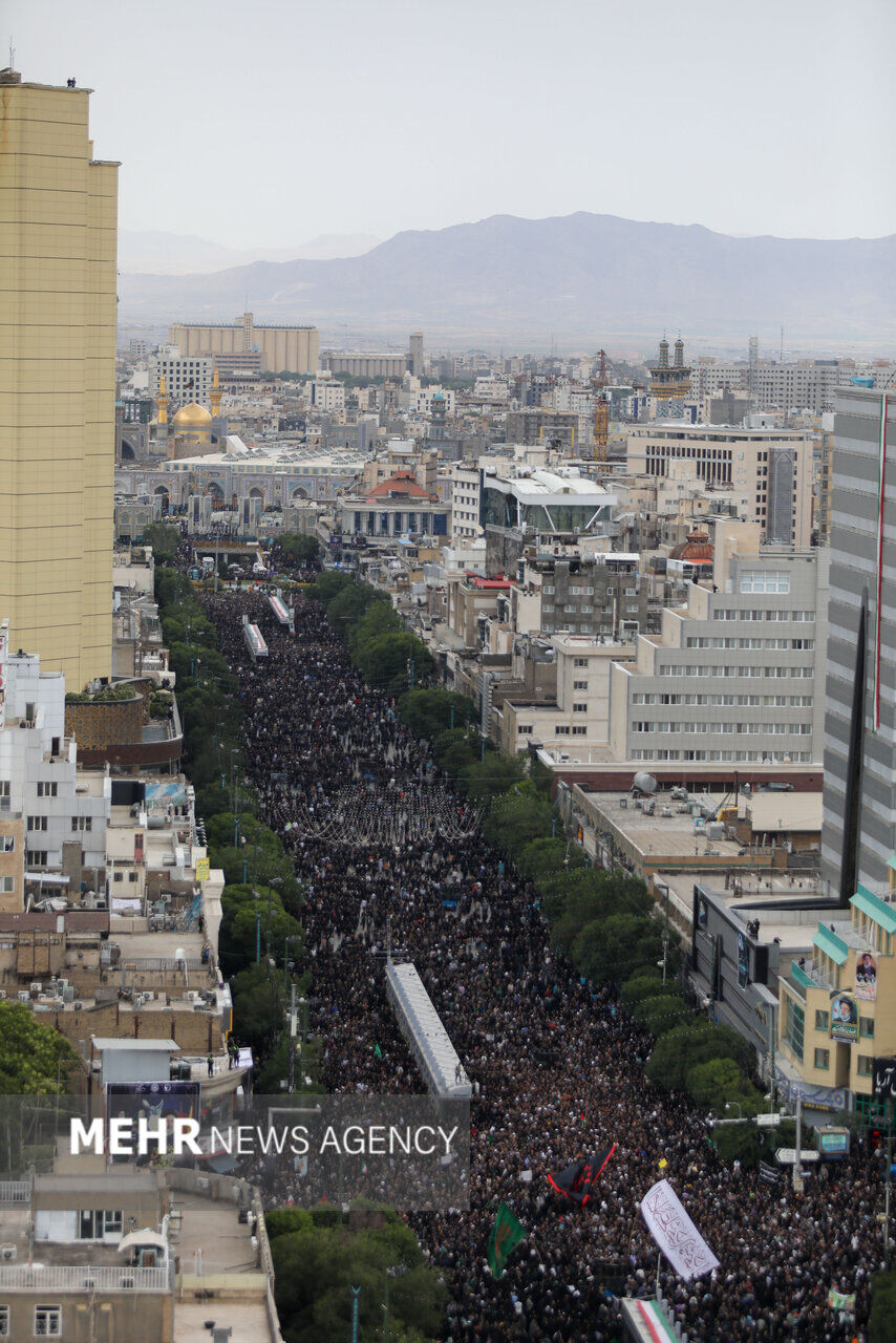 Funeral ceremony of martyr Raeisi in Mashhad Funeral ceremony of martyr Raeisi in Mashhad