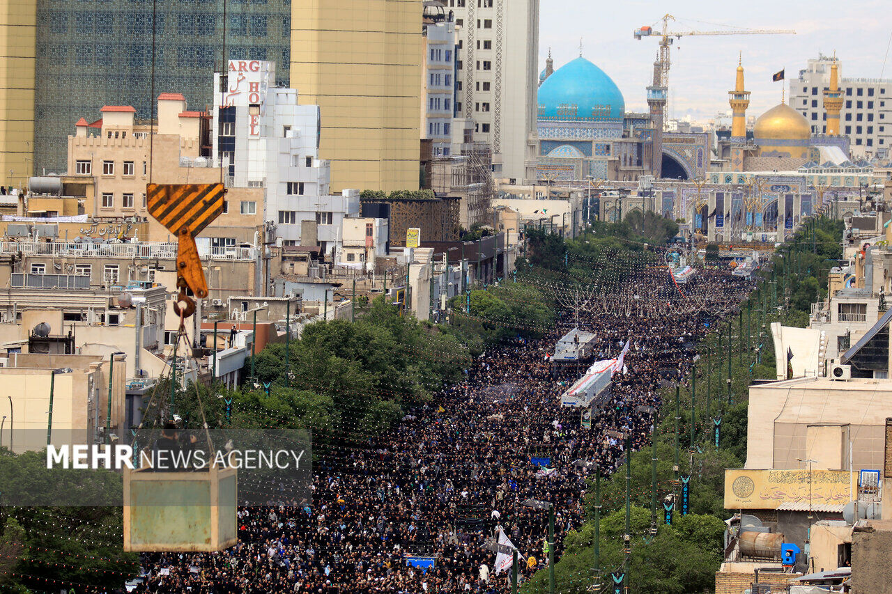 Funeral ceremony of martyr Raeisi in Mashhad Funeral ceremony of martyr Raeisi in Mashhad