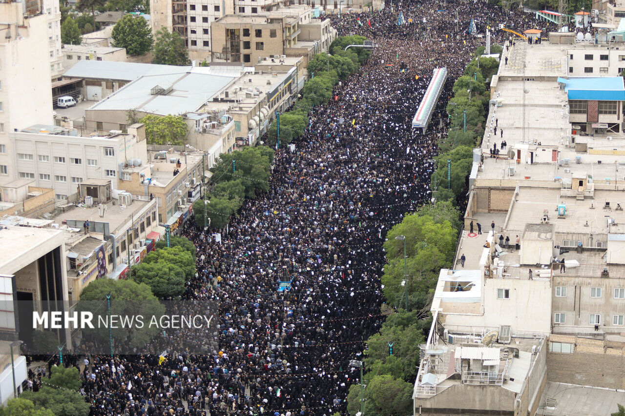 Funeral ceremony of martyr Raeisi in Mashhad Funeral ceremony of martyr Raeisi in Mashhad