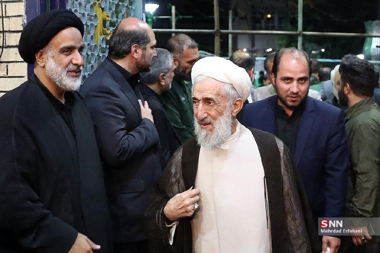 تصویری از کاظم صدیقی در مراسم بزرگداشت شهید رئیسی