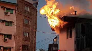آتش‌سوزی هولناک منزل مسکونی در مشهد