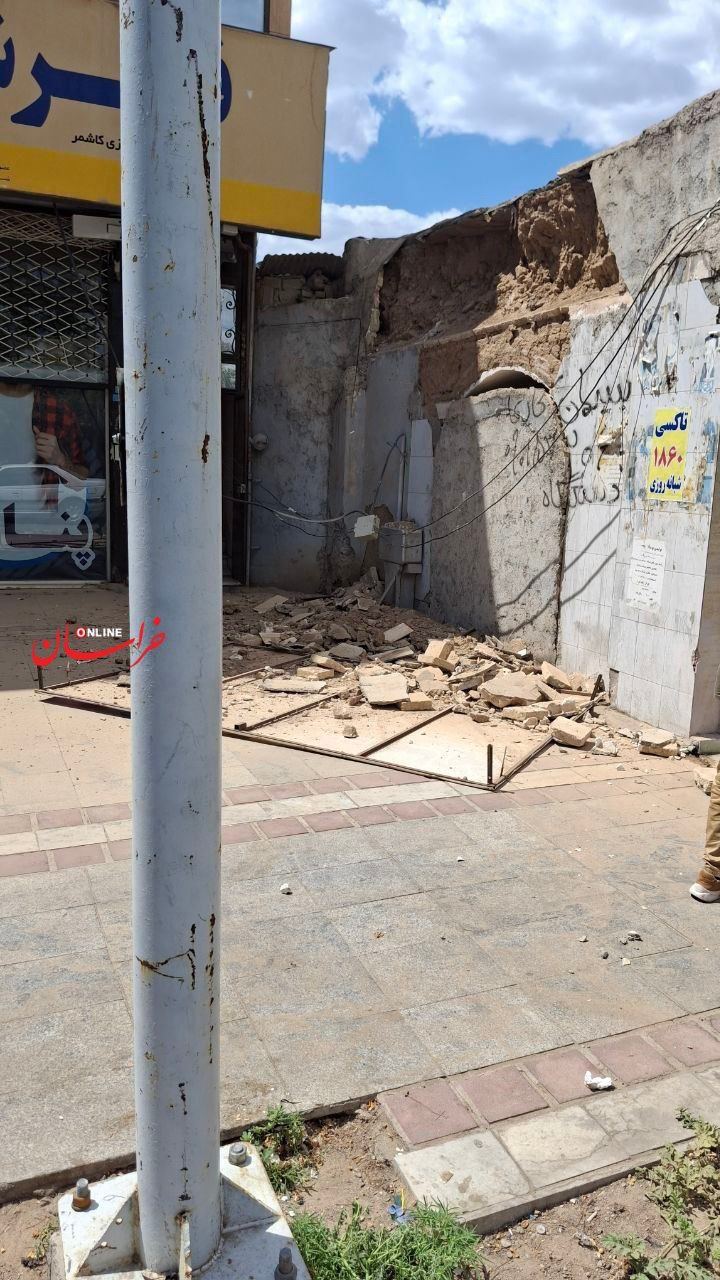 اولین تصاویر از از خسارت زلزله شدید کاشمر