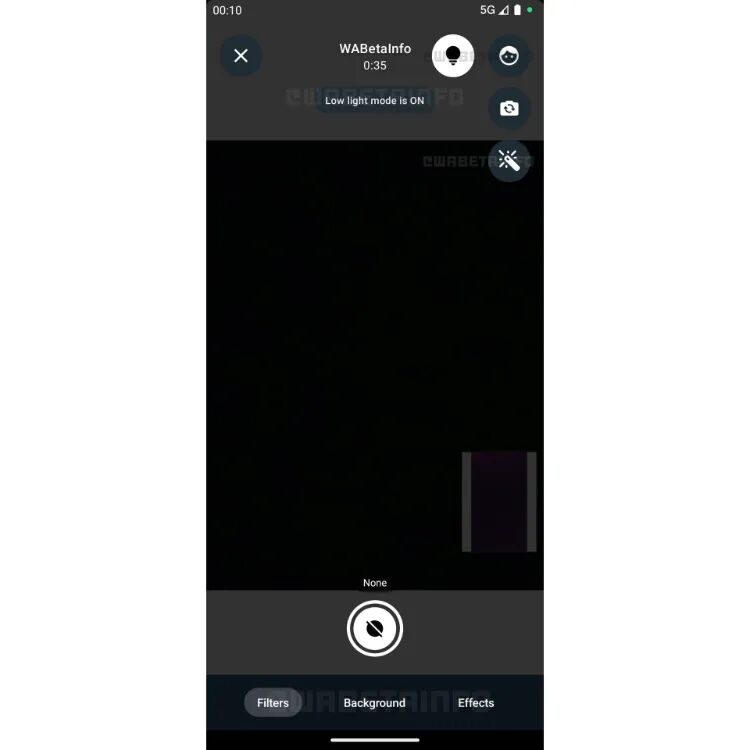 افکتهای واقعیت افزوده در تماس تصویری واتساپ