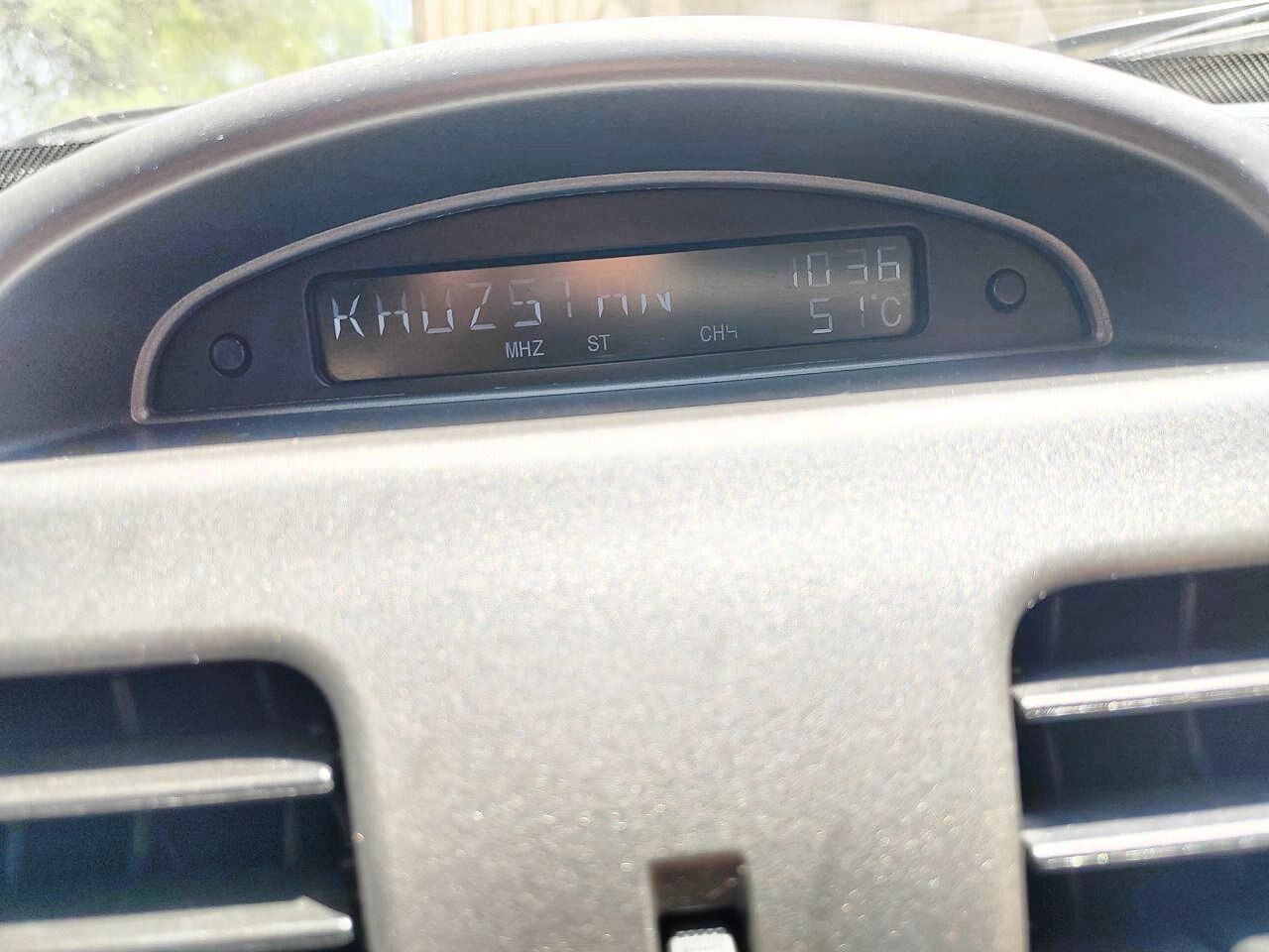 گرمای شدید اهواز از زبان دماسنج ماشین + عکس