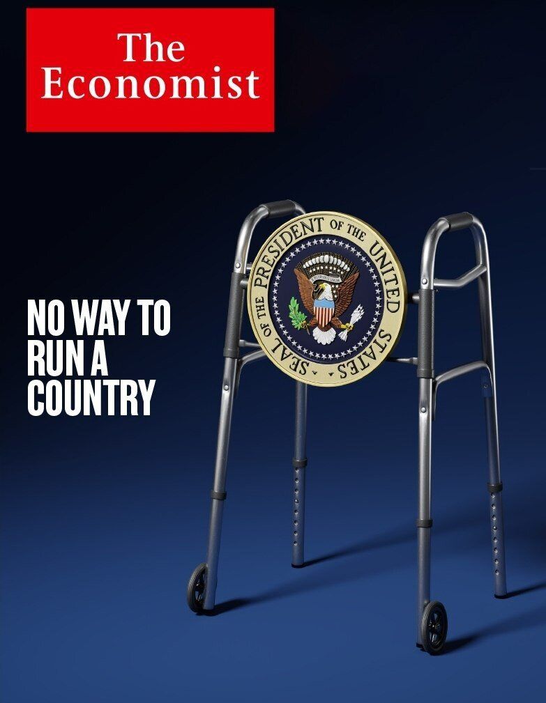 طرح جنجالی نشریه اکونومیست برای تمسخر بایدن! + عکس